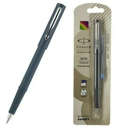 Parker 베타 스탠다드 일반닙 만년필 (회색) / 파카 정품 필기용_블루 잉크