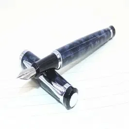 오로라 클래식 일반닙 만년필(파란색) / 블루 빈티지 감성 고급 필기구