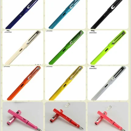 (랜덤발송)컬러 시그니처 일반닙 만년필 / 블랙 잉크펜 학생 문구 선물